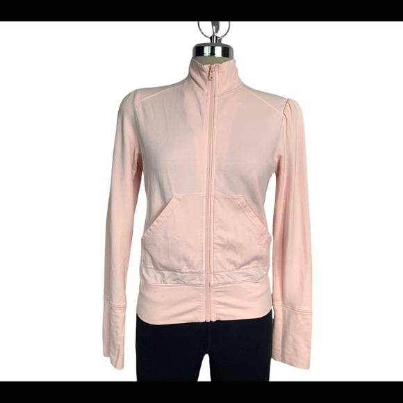 Pink long Sleeves Sports Jacket Size M - Picture 4 of 7